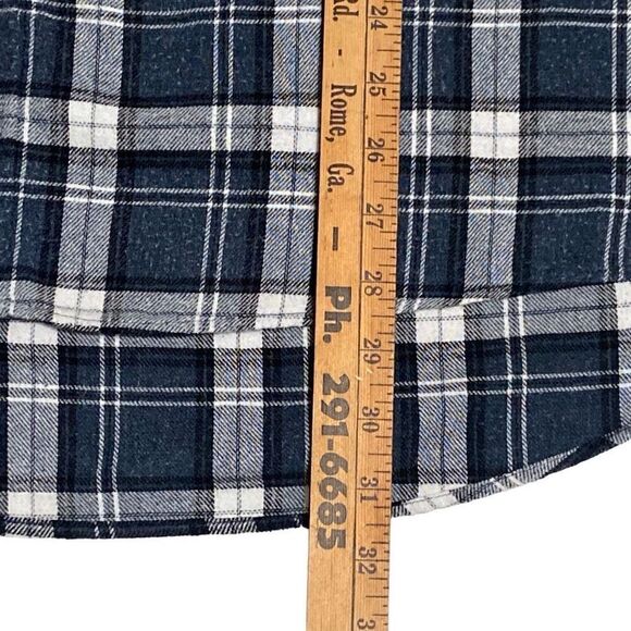 Field & Stream Blue Plaid Flannel Long Sleeve Button Down Shirt Men Size XL - Picture 8 of 9
